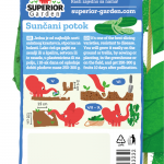 description of cucumber suncani potok & illustration of sowing instructions with the elephant on the back side of the bag